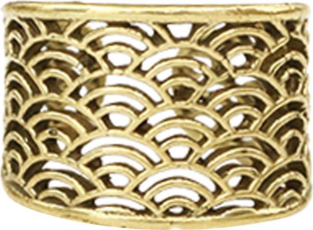 Immagine prodotto Star Piercing Ear Cuff vergoldet Wasserwellen (Ottone)