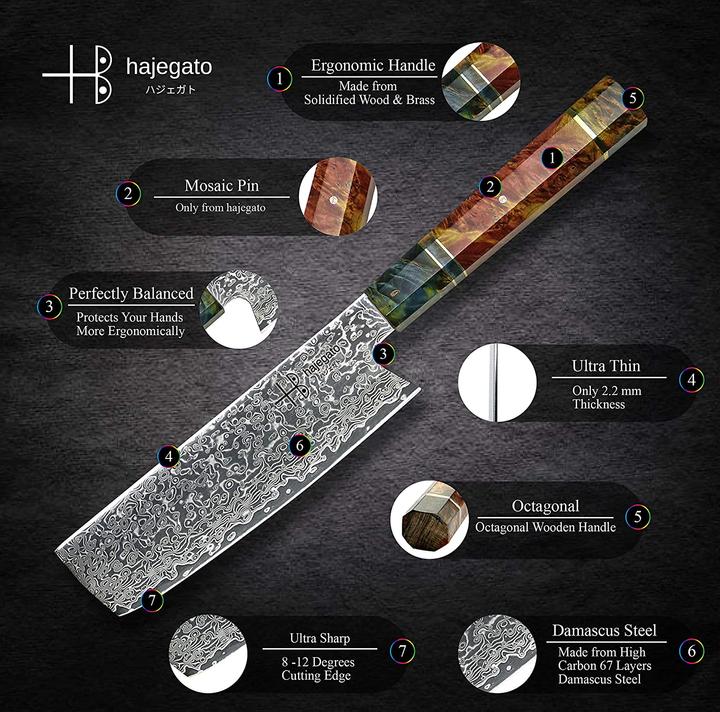 Produktbild Hajegato Nakiri Messer (18 cm)