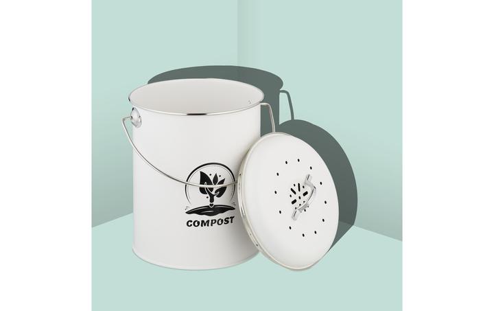 Image du produit Relaxdays Komposteimer mit Geruchsfilter 5,5 Liter (5.50 l)