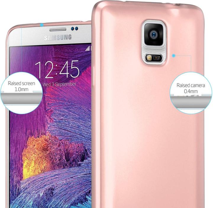 Productafbeelding Cadorabo Hard Cover Mat Metalen Hoesje voor Samsung Galaxy NOTE 4 (Samsung Galaxy Note 4)