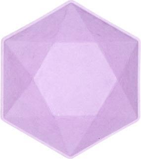 Actual product image Amscan Bowl Mini Vert Decor hexagonal lavender (6x)