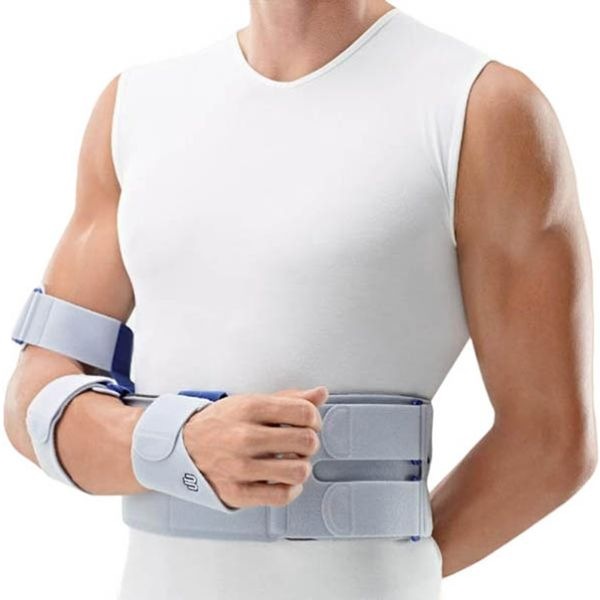 Actual product image OmoLoc Stabilorthese Grösse 1 rechts titan (1)