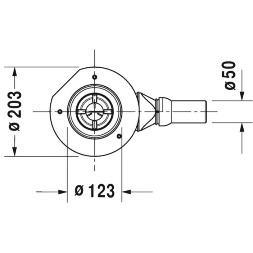 Thumbnail - Duravit, Duschwanne, Duschwannenablauf Abgang waagerecht