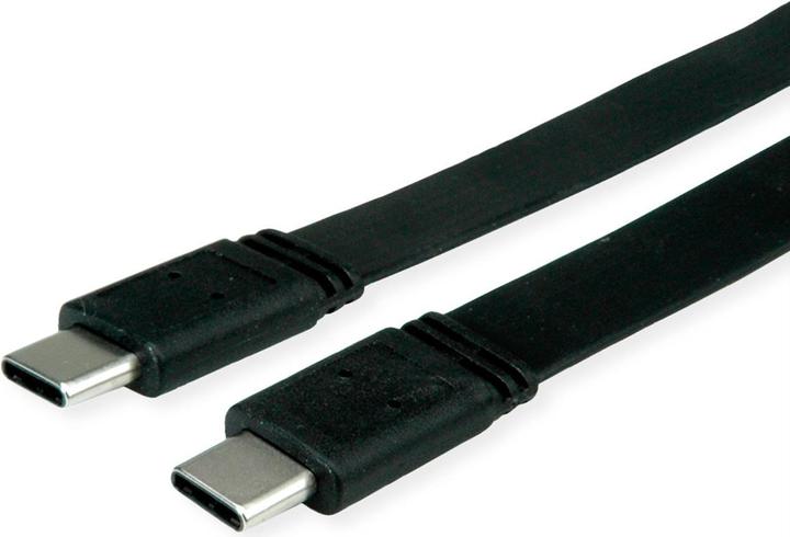 Value Cavo piatto USB 4 40G, C-C, ST/ST 0,5m (0.50 m, USB 4.0, 100 W)