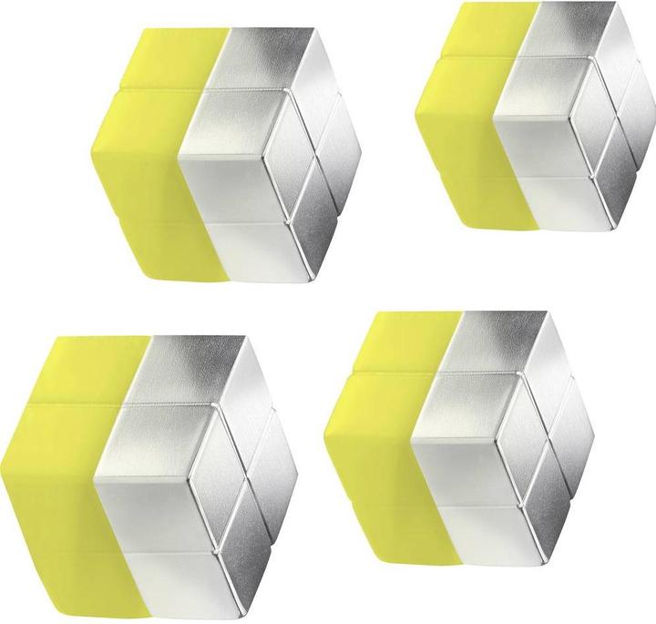 Actual product image Sigel Magnet Neodymium Cube 4ST silver (4 x)