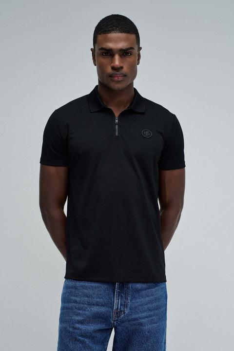 Produktbild Salsa Jeans Polo Pique Structure And Zip (S)