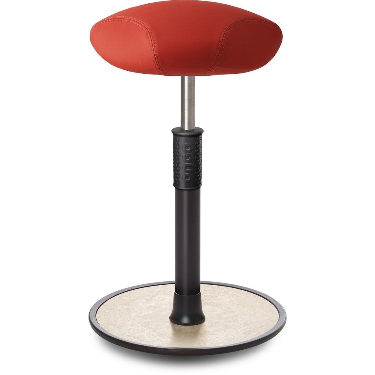 Ongo, Bürostuhl, Sitz- Stehhocker Free Tall Triangel skai Dynactiv Makari 160 Rot schw. /creme