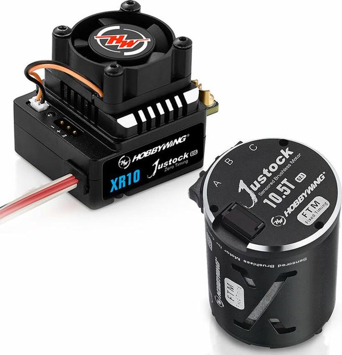 Produktbild Hobbywing Xerun Justock Combo G3S mit 21.5 Turn 2050kV für 1:10 Crawler, F1