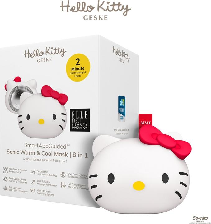 Immagine prodotto Geske Sonic Facial Massager Warm & Cool 8 in 1 with APP (Hello Kitty starlight)