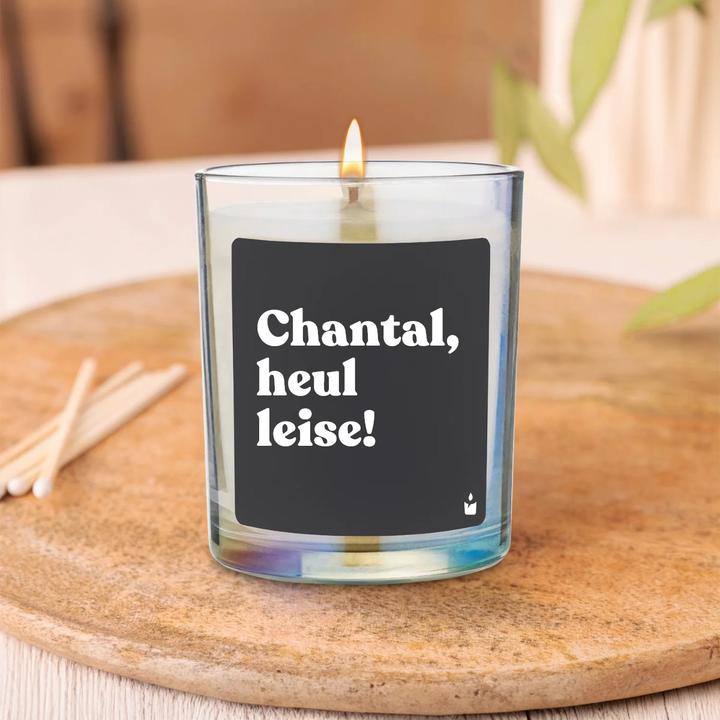 Productafbeelding Chatty Candles Rainbow Woody geurkaars "Chantal, huil zacht!"