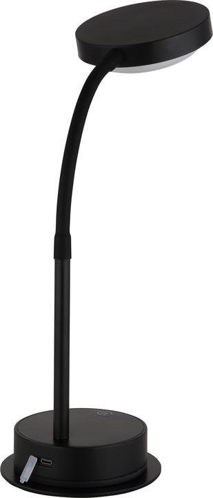 Immagine prodotto Globo Pegasi LED Tischleuchte 0,90W Warmweiss Schwarz Matt, Metall Ø11cm 24103TA (110 lm)