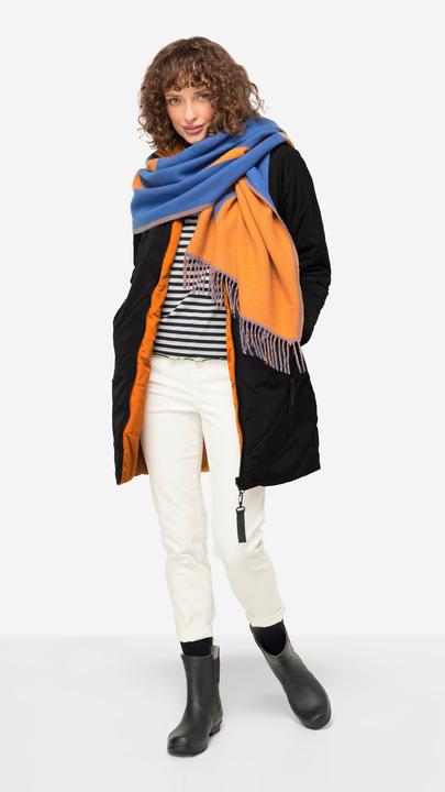 Produktbild Laurasøn Wende Long-Steppjacke, Kapuze, 2-Wege-Zipper, Daunenoptik-Wattierung, fällt kleiner aus (M)
