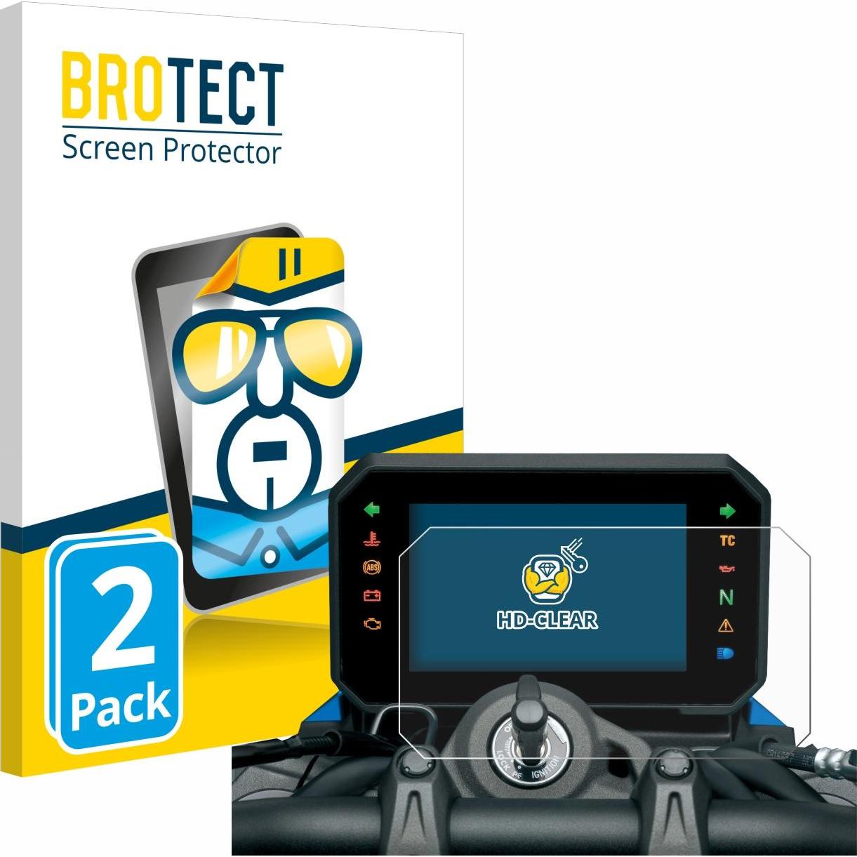 BROTECT, Fahrzeug Navigation Zubehör, Schutzfolie Displayschutz Klar