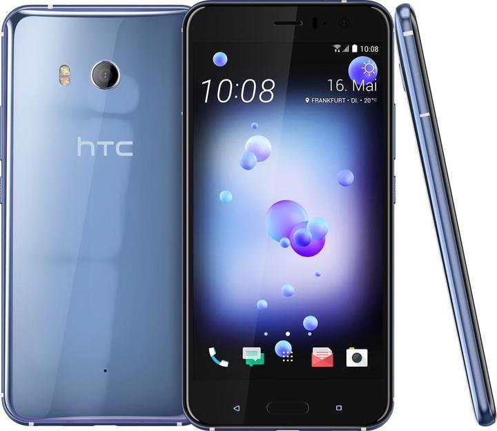 Actual product image HTC U11 (64 GB, Amazing Silver, 5.50", Hybrid Dual SIM, 4G)