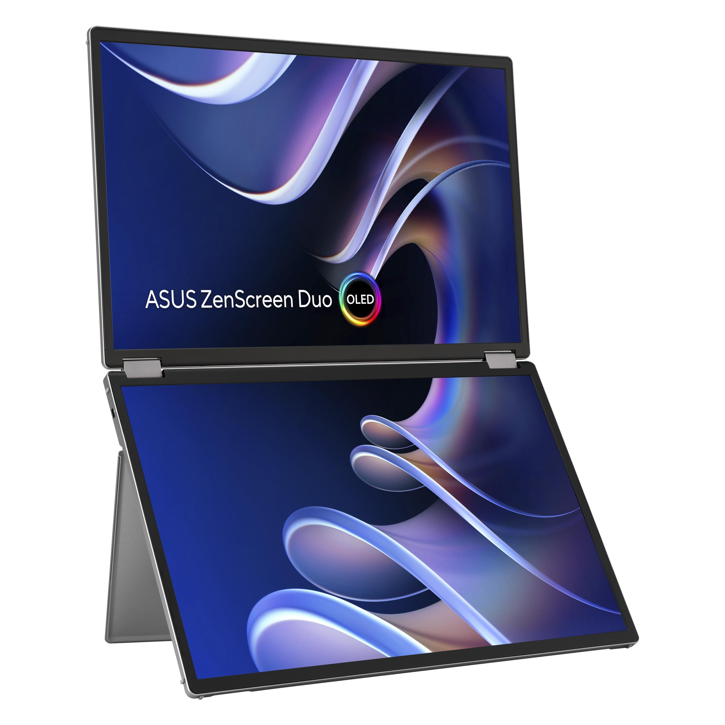 ASUS ZenScreen OLED MQ149CD (1920 x 1200 Pixel, 14"), Monitor, Silber
