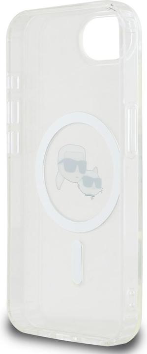 Produktbild Karl Lagerfeld Case IML Metal Karl & Choupette Heads MagSafe for iPhone 16e white (Apple iPhone 16e)