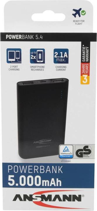 Image du produit Ansmann Powerbank 5,4 (5000 mAh, 20 Wh)
