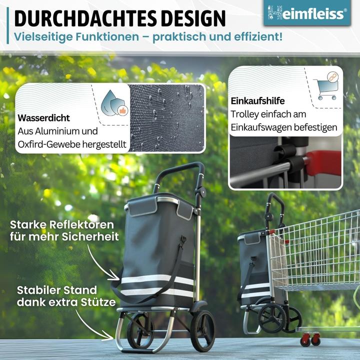 Produktbild Heimfleiss Einkaufstrolley mit Kühlfach