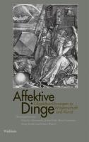 Produktbild Affektive Dinge (Deutsch, Felfe Adamowsky, Natascha, 2011)