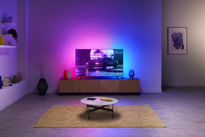 Actual product image WiZ HDMI Sync Box + Lightstrip 75 bis 85 Zoll (Multicoloured, 340 cm, Indoor)