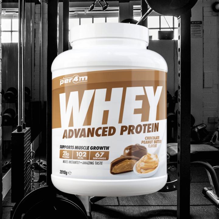 Produktbild Per4m Whey Advanced Protein (2292 g, Erdnuss, Schokolade)