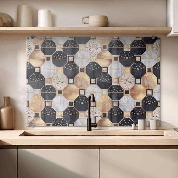 Actual product image Trenddeko Art Deco: gold and black (40 x 60 cm)