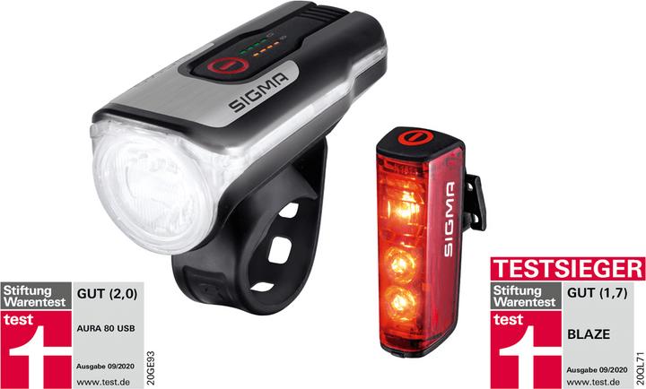 Actual product image Sigma Sport Aura 80/Blaze (80 lm)