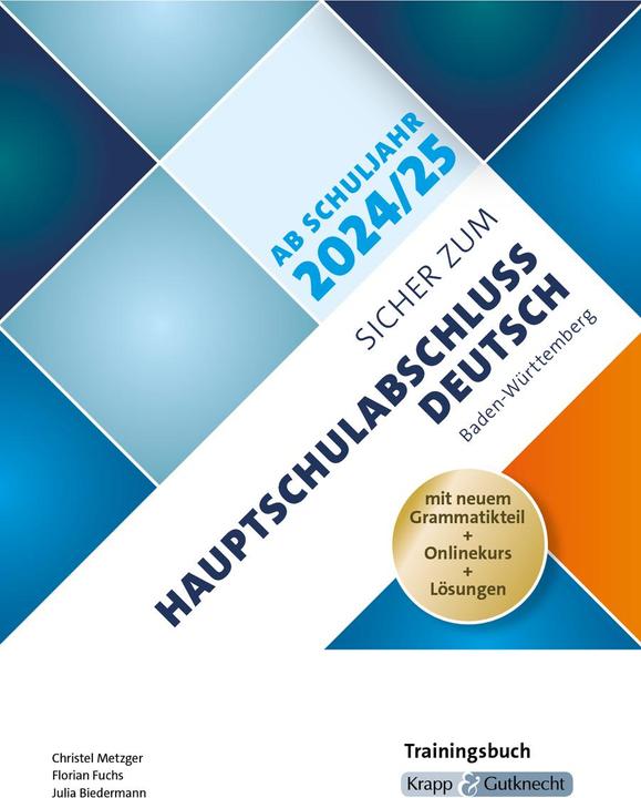 Produktbild Sicher zum Hauptschulabschluss Deutsch Baden-Württemberg 2025 und 2026 (Deutsch, Florian Fuchs, Christel Metzger, Julia Biedermann, 2024)