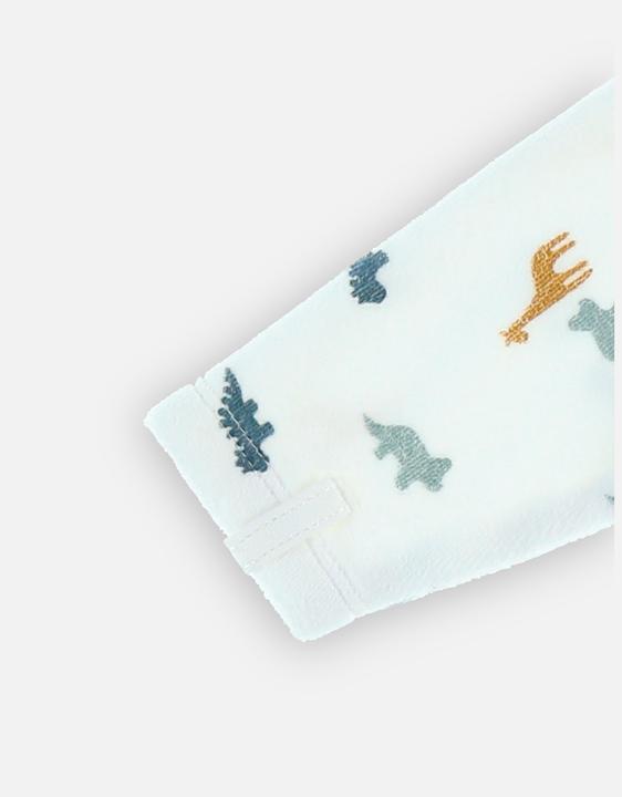 Actual product image Noukies Romper suit velour with animals white/blue size 74 (74)