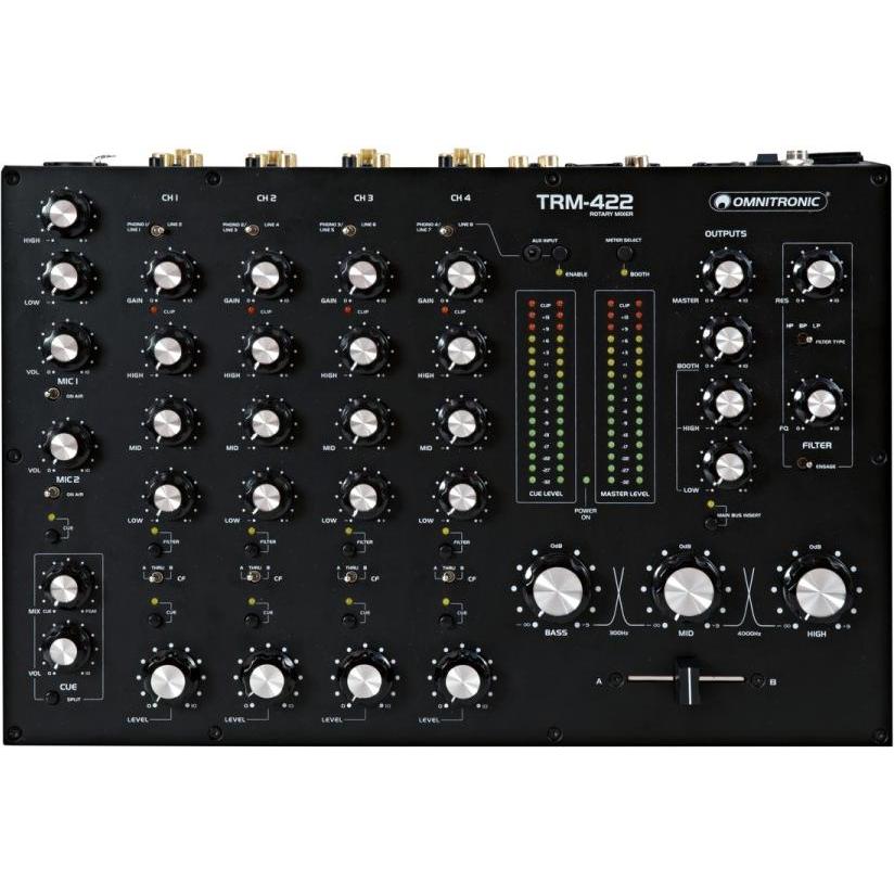 Thumbnail - Omnitronic TRM-422 4-Kanal Rotary-Mixer (Studio- und Livemixer), Mischpult