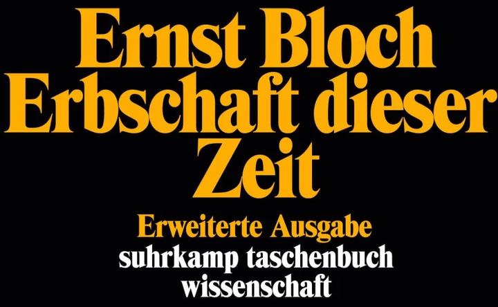 Produktbild Gesamtausgabe in 16 Bänden - Werkausgabe 04. Erbschaft dieser Zeit (Deutsch, Ernst Bloch, 1985)