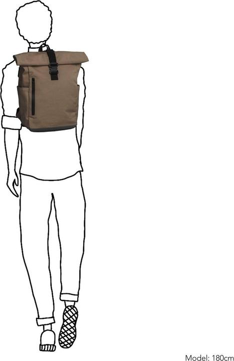 Actual product image Daniel Ray Wangaratta Coated Canvas Rolltop Backpack (20 l)