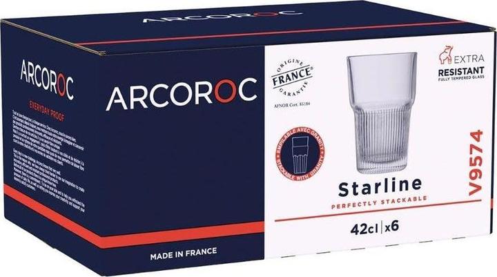 Actual product image Arcoroc Longdrinkb. Starline 42cl, 6er-Pack (0.42 l, 6x)