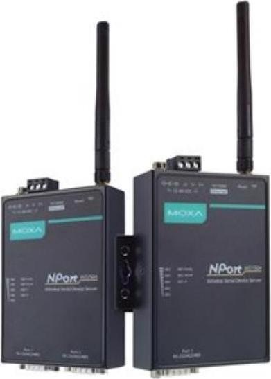 Produktbild Moxa NPORT W2150A-T-EU - 1-Port Wireless Device Server, 3-in-1, 802.11abgn WLAN EU Band, 12 bis 48 VDC