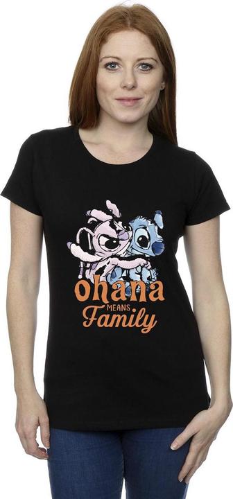 Immagine prodotto Disney Lilo And Stitch Ohana Angel Hug Maglietta Donna (L)