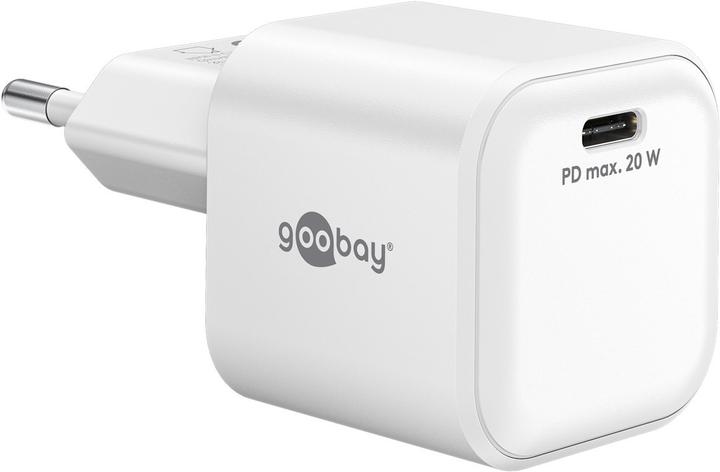 Immagine prodotto Goobay USB-C PD GaN Schnellladegerät Nano 20 W weiss (20 W, 1 porzione)