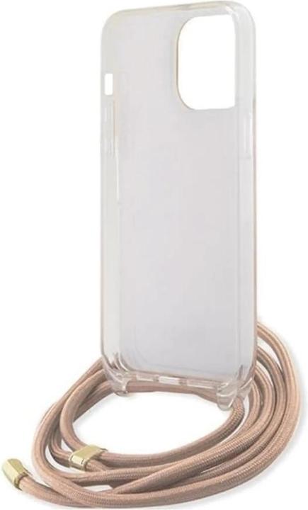 Image du produit Guess GUHCP15XHC4SEP iPhone 15 Pro Max 6.7" różowy/pink hardcase Crossbody Cord 4G Print (Apple iPhone 15 Pro Max)