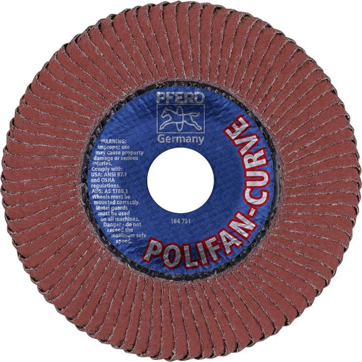 Actual product image Pferd POLIFAN flap disc PFR L 40 SGP CURVE ALU (40)