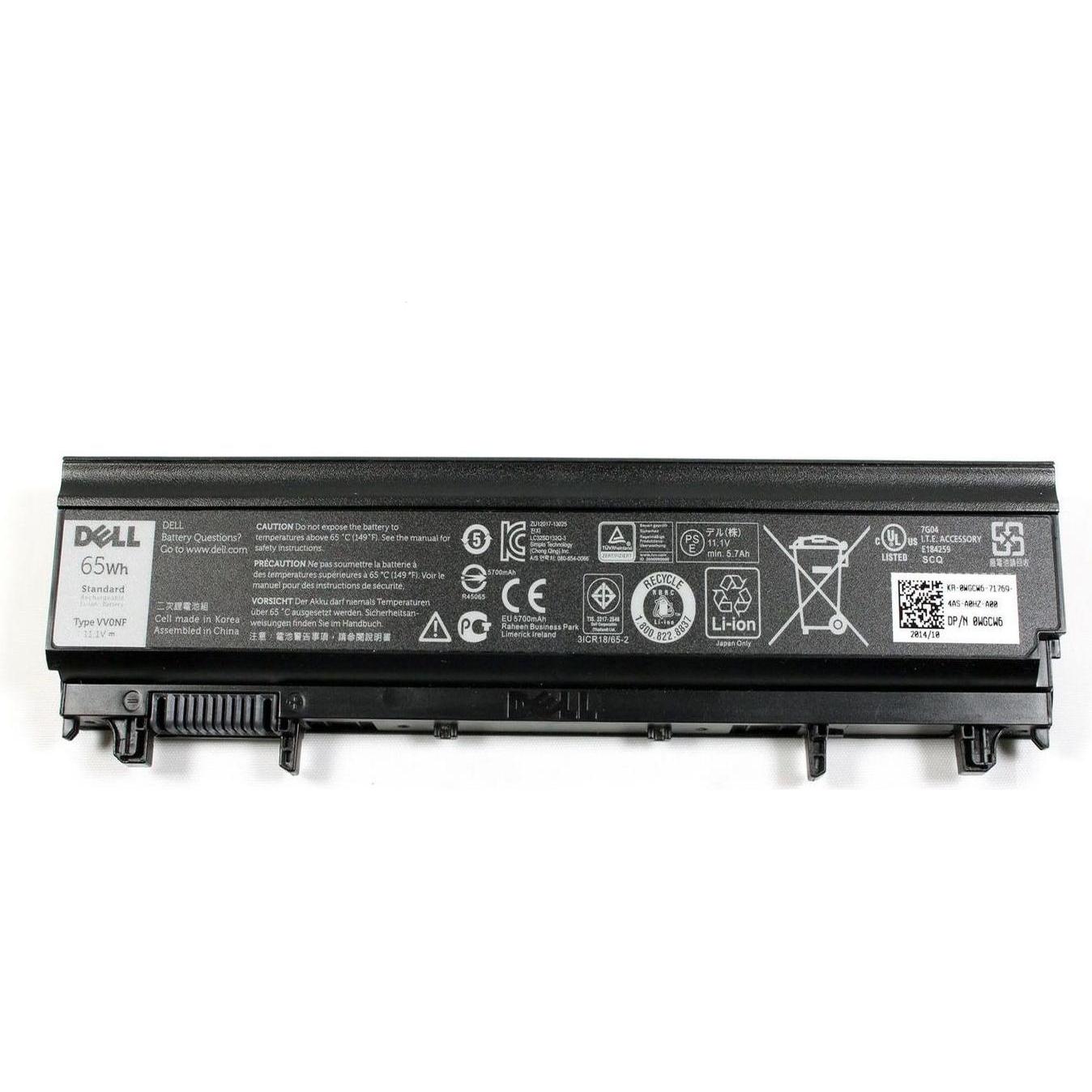 Dell Battery, 65WHR, 6 Cell (6 Zellen), Notebook Akku