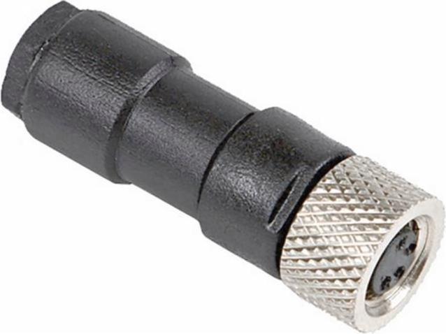 Actual product image RS PRO M8 connector socket for cable mounting, 3-pole 3.0A, solder connection IP67