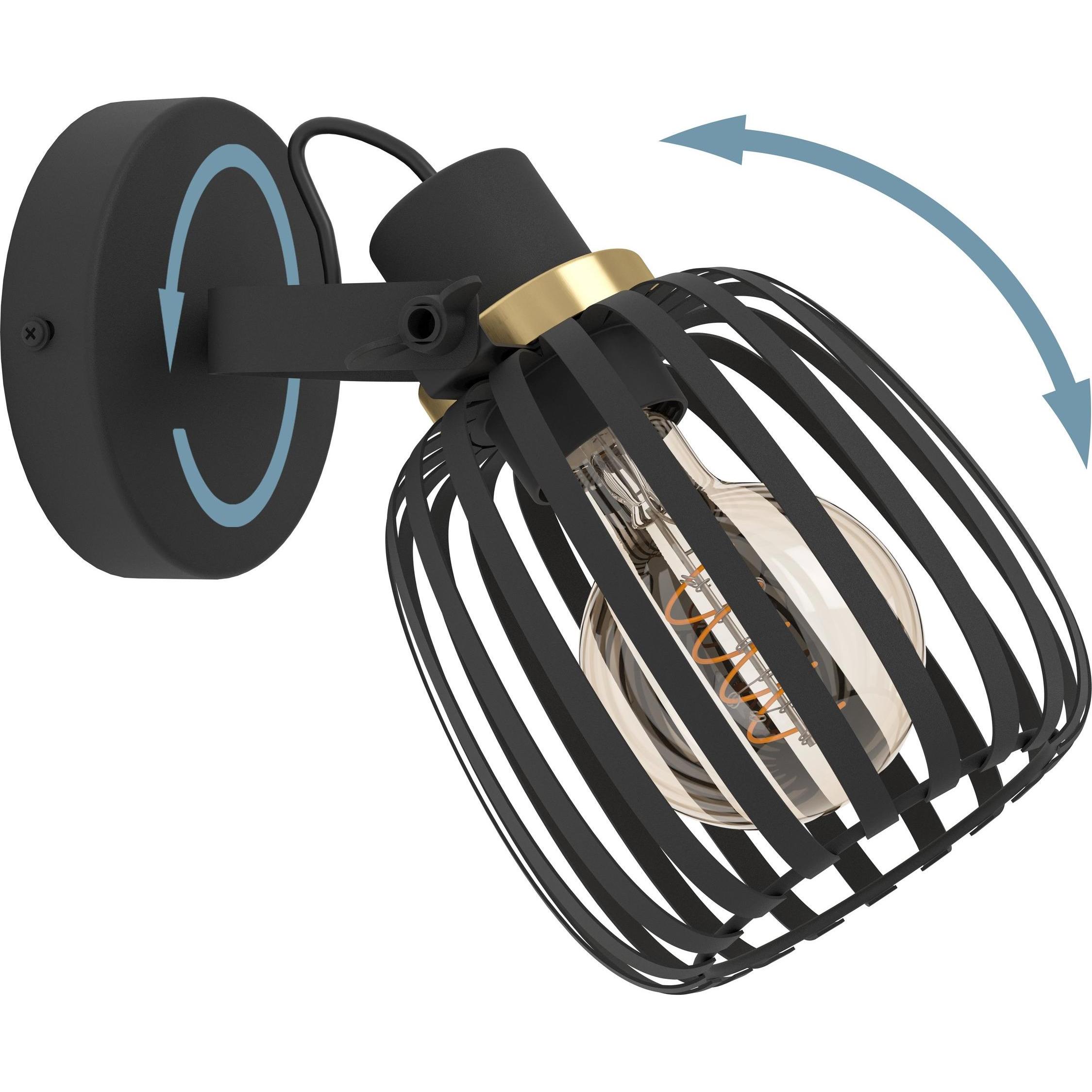 Eglo Nero Applique + Plafoniera, Luci A Soffitto (E27)