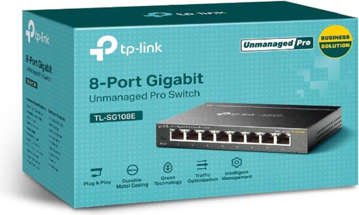 Produktbild TP-Link TL-SG108E - Smart Gigabit Switch (8 Ports)