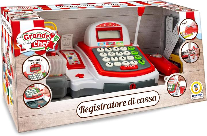 Actual product image Teorema Kassenlogger, Spielzeug für Kinder, mit Scanner und Ticketrolle mit Zubehör
