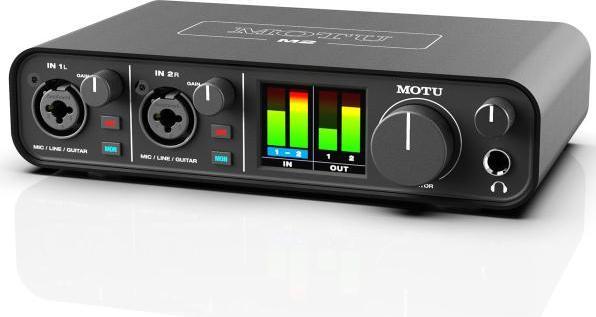 Actual product image MOTU M2 USB 2-channel audio interface with headphones (USB)