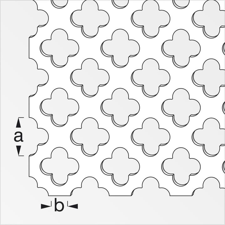 Actual product image Alfer perforated cross plate (1000 mm, 600 mm, 0.70 mm)