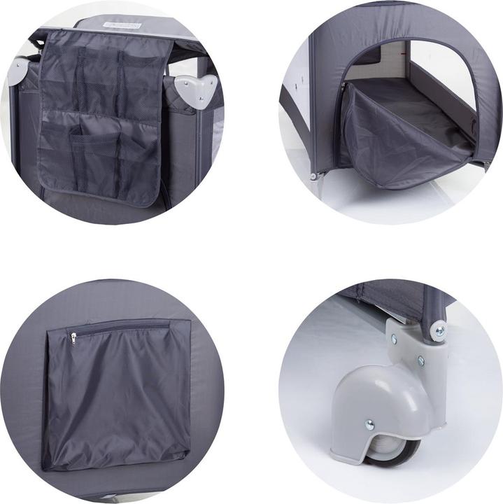 Actual product image Chipolino Travel cot Luna 2 levels