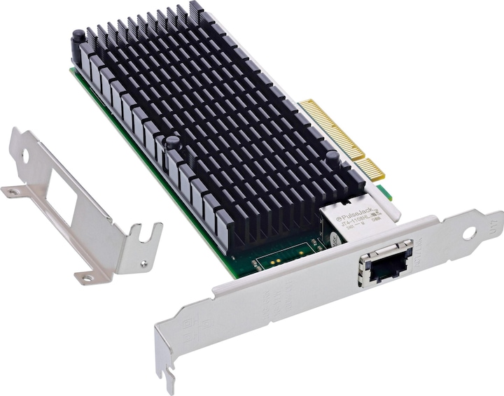 Productafbeelding InLine 10 Gigabit netwerkkaart, 1x RJ45 10Gb/s, PCIe x8, incl. beugel voor laagprofiel slot (PCIe)