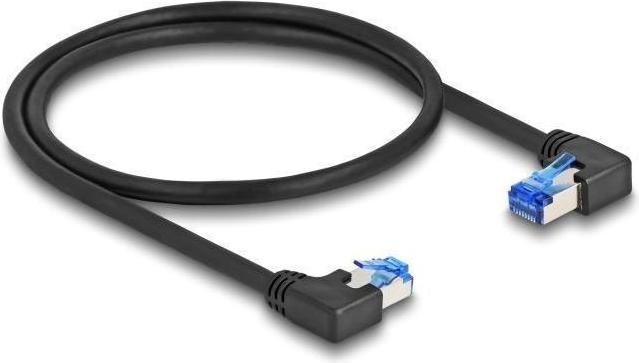 Produktbild Delock RJ45 Netzwerkkabel Cat.6A S/FTP rechts / links gewink (S/FTP, CAT6a, 0.50 m)
