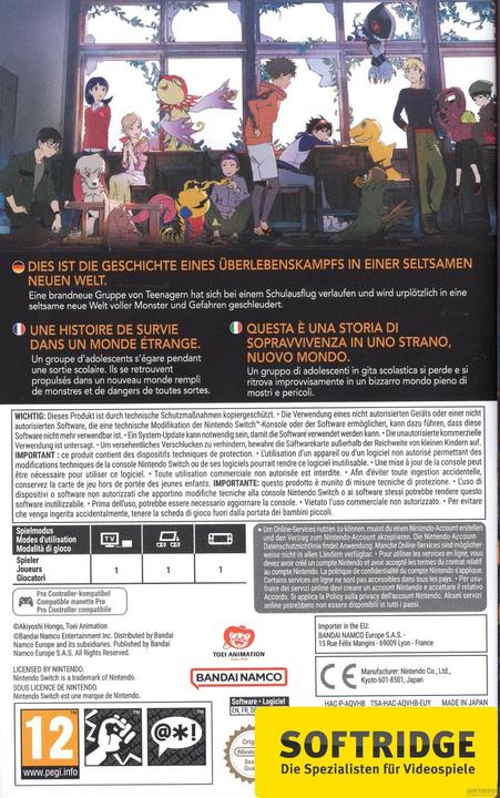 Produktbild Bandai Namco Digimon Survive (Switch, Switch Lite, Switch OLED, DE, FR)