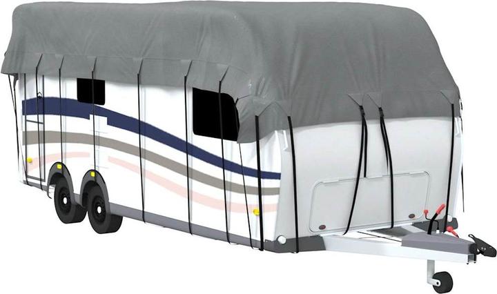 Actual product image vidaXL Roof tarpaulin for caravan grey 700x300 cm non-woven fabric